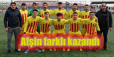 Afşin Belediyespor, AS Vefa'yı farklı mağlup etti