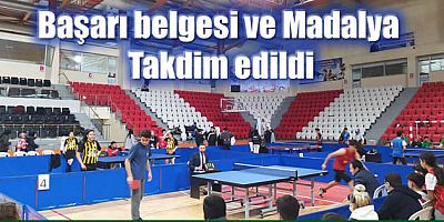 Kahramanmaraş'ta Masa Tenisinde dereceye giren okullar belli oldu