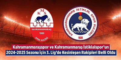 Kahramanmaraşspor ve Kahramanmaraş İstiklalspor'un 2024-2025 Sezonu İçin 3. Lig'de Kesinleşen Rakipleri Belli Oldu