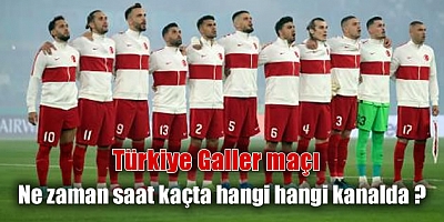 Türkiye Galler maçı hangi kanalda ? Türkiye Galler ne zaman saat kaçta hangi ülkede?