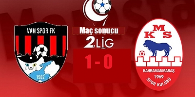 Vanspor 1-0 Kahramanmaraşspor maçı özet