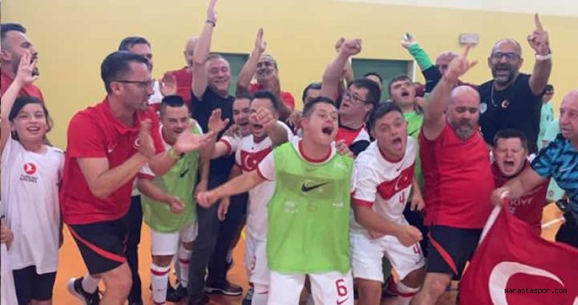 Down Sendromlu Futsal Milli Takımı, Avrupa Şampiyonası'nda Portekiz'i 2-1 Mağlup Ederek Şampiyon Old