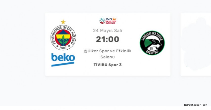 Fenerbahçe Beko - Darüşşafaka maçı özet