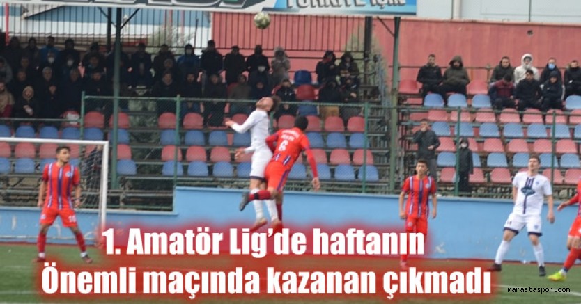 Kahramanmaraş Büyükşehir Belediyesi Gençlikspor, Onikişubat İdmanyurduspor maçında kazanan çıkmadı