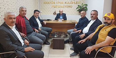 Ahmet Bülbül ve Numan Polat, Kahramanmaraş Amatör Spor Kulüpleri Federasyonu'nu  Ziyaret Etti