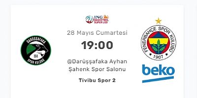 Darüşşafaka - Fenerbahçe Beko maçı canlı izle