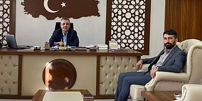 Elbistanspor Başkan Sıtkı Çay, Hasan Hüseyin Vural'a hoşgeldin ziyaretinde bulundu