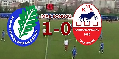 Ergene Velimeşe Spor 1-0 Kahramanmaraşspor özet