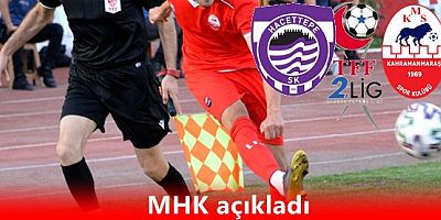 Hacettepespor - Kahramanmaraşspor maçı hangi stad Kahramanmaraşspor maçını canlı izle Hacettepespor - Kahramanmaraşspor maçına taraftar alınacak mı?