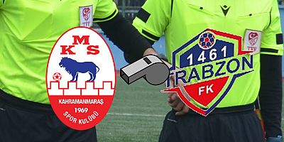 Kahramanmaraşspor, 1461 Trabzon FK maçının hakemleri açıklandı