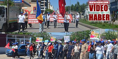 Pazarcık’ta gençlik 19 Mayıs Atatürk’ü Anma Gençlik ve Spor Bayramı için yürüdü