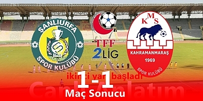 Şanlıurfaspor - Kahramanmaraşspor  maçını canlı izle
