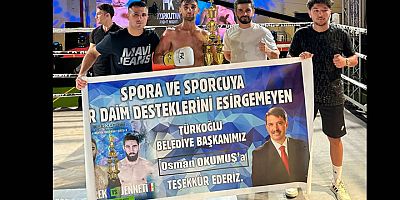 Türkoğlu'dan Dünya Çapında Başarı: Ali Gevrek, Muay Thai'da Zirveye Çıktı