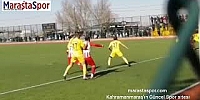 Elbistanspor'un Talasgücü Belediyespor maçında penaltı beklediği an