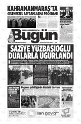 KAHRAMANMARAŞ'TA BUGÜN