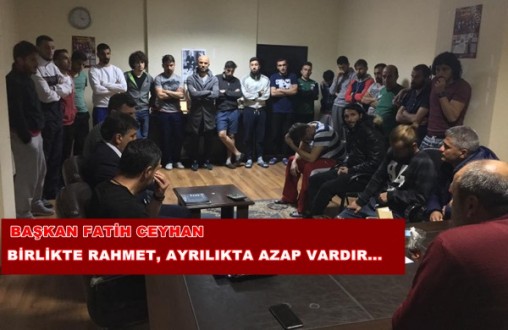 BİRLİKTE RAHMET, AYRILIKTA AZAP VARDIR…