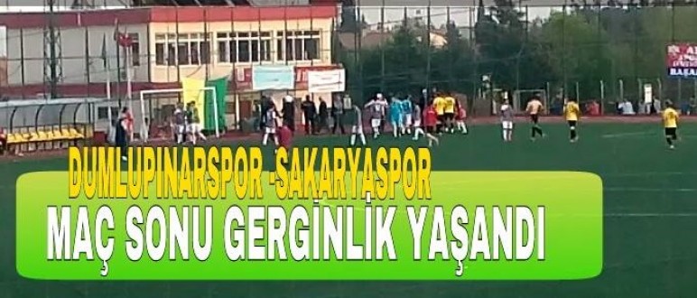 Maç sonu gerginlik yaşandı