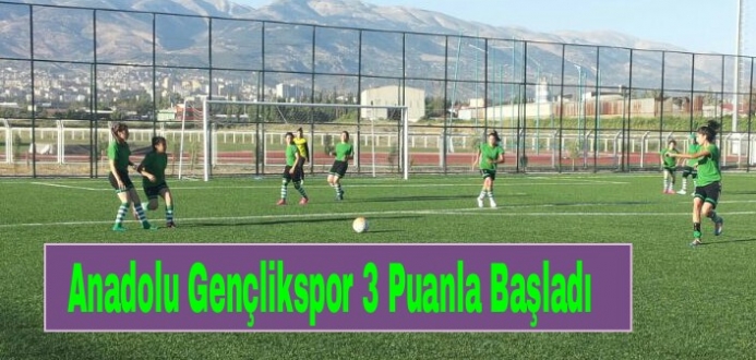Anadolu Gençlikspor 3 Puanla Başladı