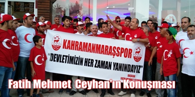 Fatih Mehmet Ceyhan’ın konuşması