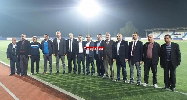 Belediye stadının ışıklandırılması yapıldı.