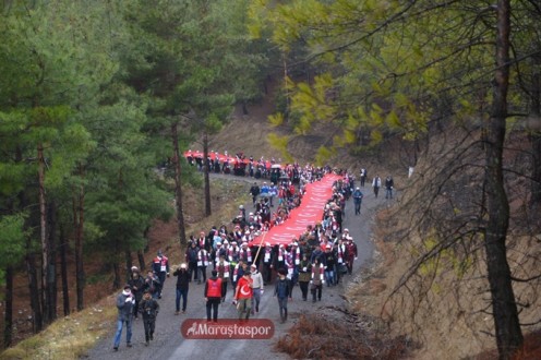 Sarıkamış Şehitlerimiz için 250 Metrelik Bayrak