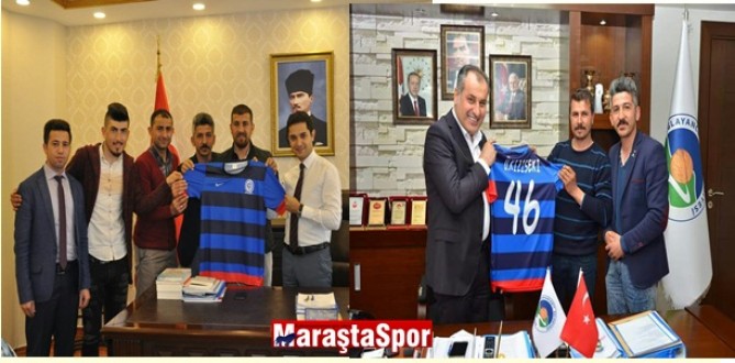 Çağlayanceritspor’dan Kaymakam ve Belediye başkanına teşekkür