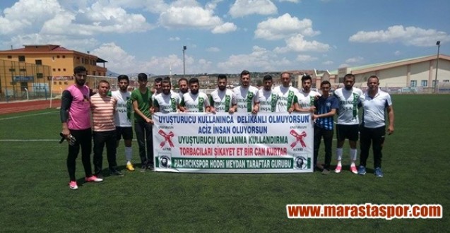 Pazarcıkspor Uyuşturucu Kullanma Pankartı ile Çıktı