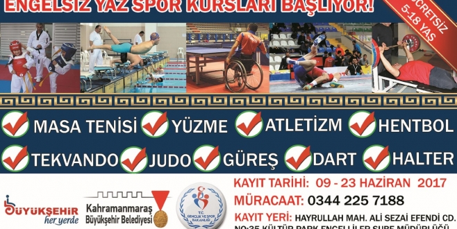 BÜYÜKŞEHİR’DEN ENGELSİZ YAZ SPOR KURSLARI