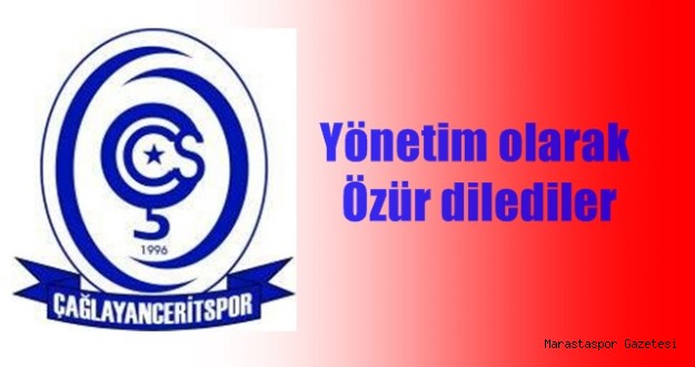 Yönetim Olarak Özür Dilediler