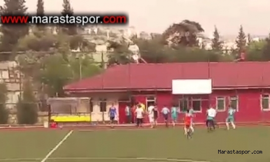 Kahramanmaraş’ta Hakem Saldırıya Uğradığı an