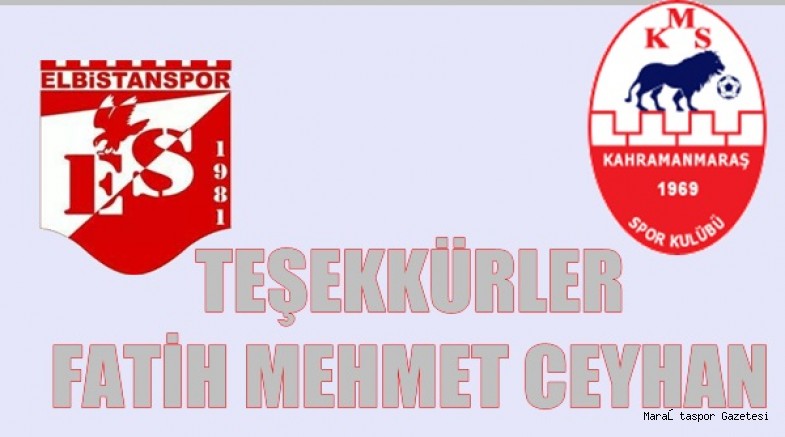 TEŞEKKÜRLER FATİH MEHMET CEYHAN