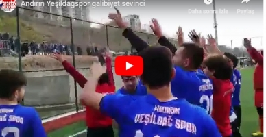 Andırın Yeşildağspor galibiyet sevinci