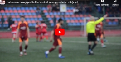 Kahramanmaraşspor’da Mehmet Ali Ay’ın penaltıdan attığı gol