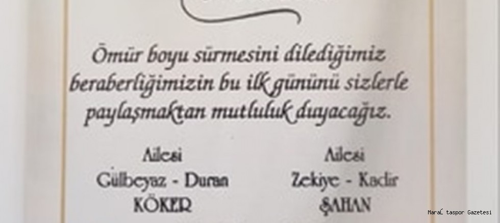 Adem Şahan Dünya evine giriyor.