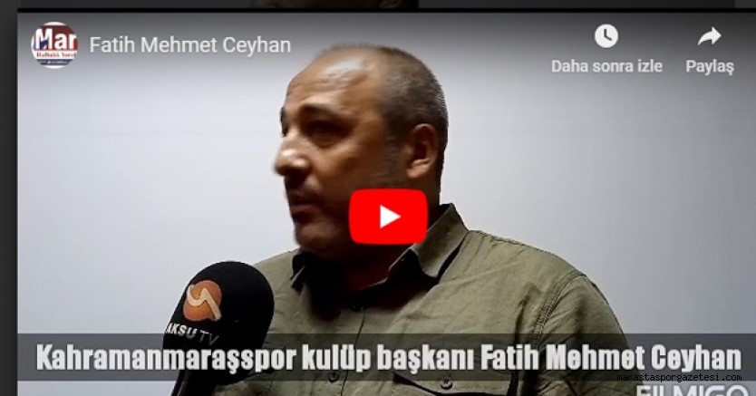 Fatih Mehmet Ceyhan maç sonu açıklamalarda bulundu