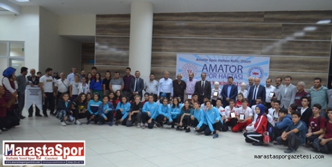 Amatör Spor Haftası Ödül Töreni yapıldı.
