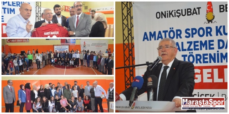 Hanefi Mahçiçek’ten Spor kulüplerine Malzeme desteği