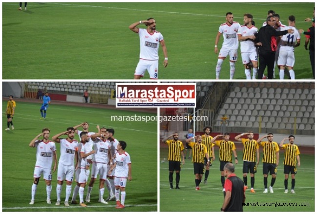 Her İki Takımın oyuncuları Gol sonrası ”Asker selamı” verdiler