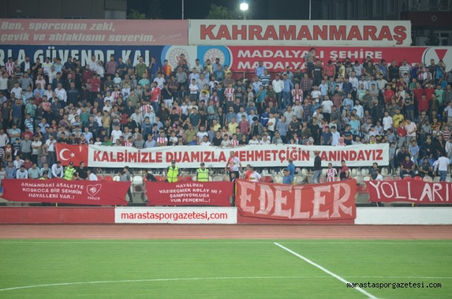 Kahramanmaraşspor taraftarı Mehmetçiğin yanında