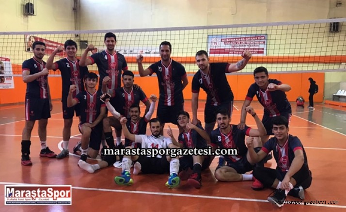 Kahramanmaraş’lı Voleybolcular Net skorla kazandı