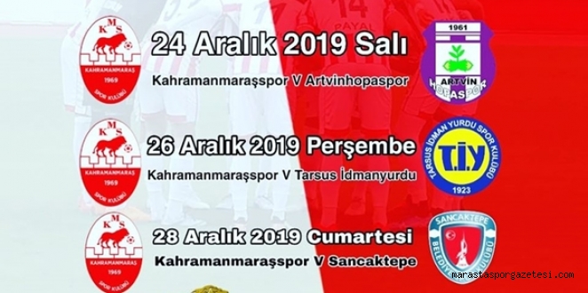 Kahramanmaraşspor’un hazırlık maç programı belli oldu
