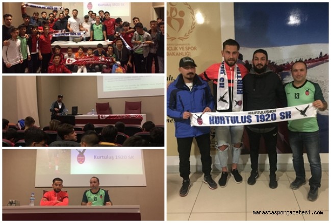 Sporculara profesyonel futbol hayatından tecrübelerini aktardı