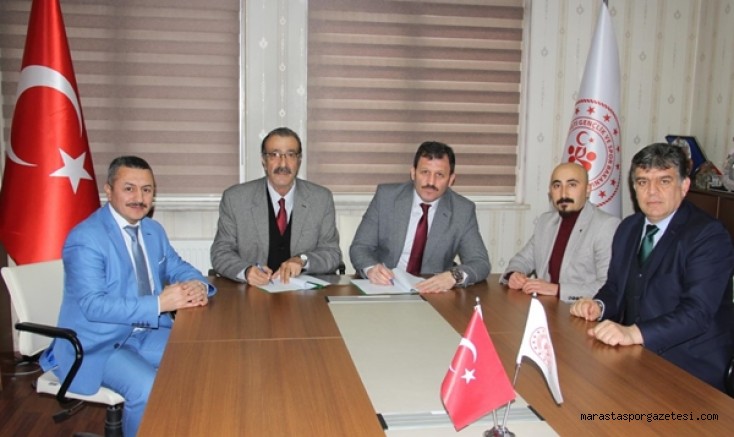 Gençlik ve Spor İl Müdürlüğü ile Kahramanmaraş ASKF arasında imzalar atıldı