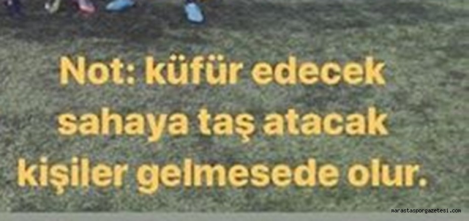 Maça Gelecek olan Afşin’lılara Not Düştü
