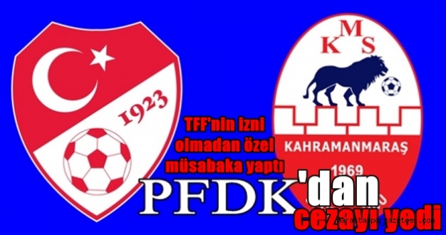 İzin almadan özel müsabaka yaptı PFDK’dan cezayı yedi