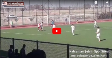 Elbistan Spor’da Serkan Kamalak’ın Fırat Üniversitesispor’a attığı ilk gol