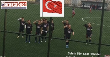 Kurtuluş 1920 spor’un U17 takımı oyuncusunun golü ve asker selamı
