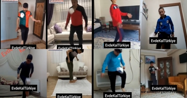 Stay At Home Challege’ akımına Kahramanmaraş Amatör takımlarda katıldı