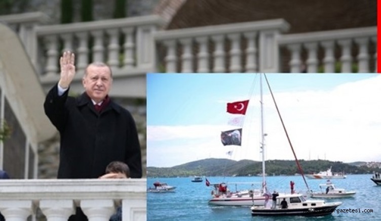 Milli sporcular Erdoğan’ı selamladı