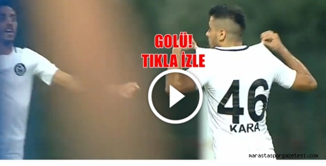 Kahramanmaraş’lı Erhan Kara attığı gol sonrası 46 numaralı formasını gösterdi